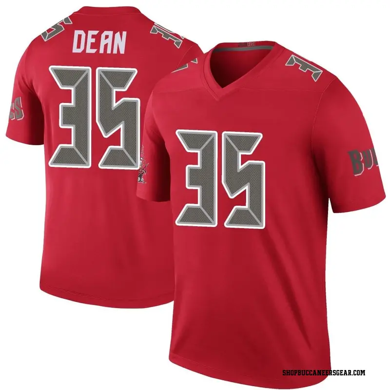 Youth Tampa Bay Buccaneers Jamel Dean Red Legend Color Rush Jersey By Nike
